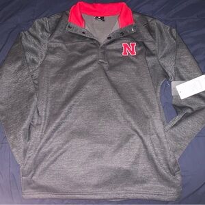 NWT Nebraska Husker Quarter Zip